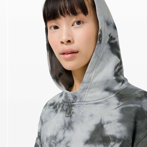 EUC Lululemon All Yours Hoodie earth dye stone gray 6 sweatshirt - Picture 4 of 9